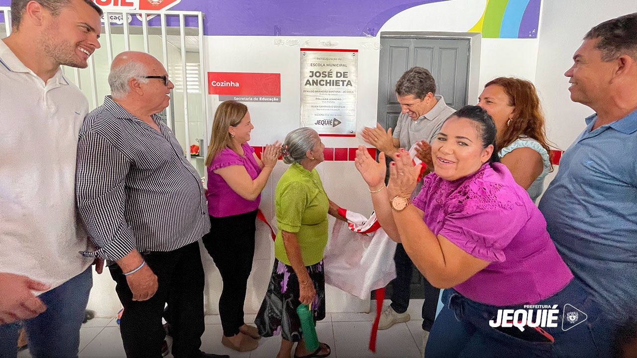 Prefeitura de Jequié entrega mais uma escola requalificada; desta vez a Escola Municipal José de Anchieta na comunidade do Cajueiro